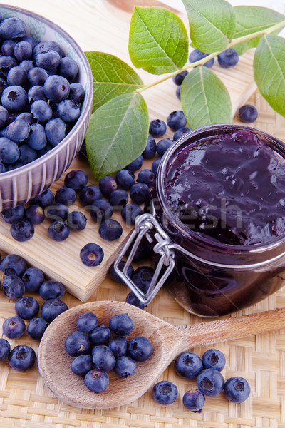 Jam of blueberries fruits Stock photo © Gbuglok