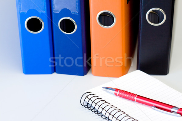 Colored file binders Stock photo © Gbuglok