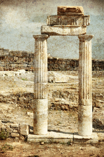 Anciens colonnes ruines arc bâtiment ville [[stock_photo]] © GekaSkr