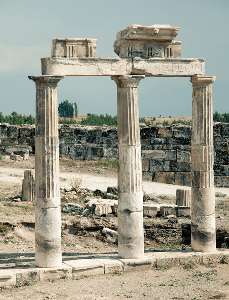 Ancient Ruins Of Hierapolis Stock photo © GekaSkr
