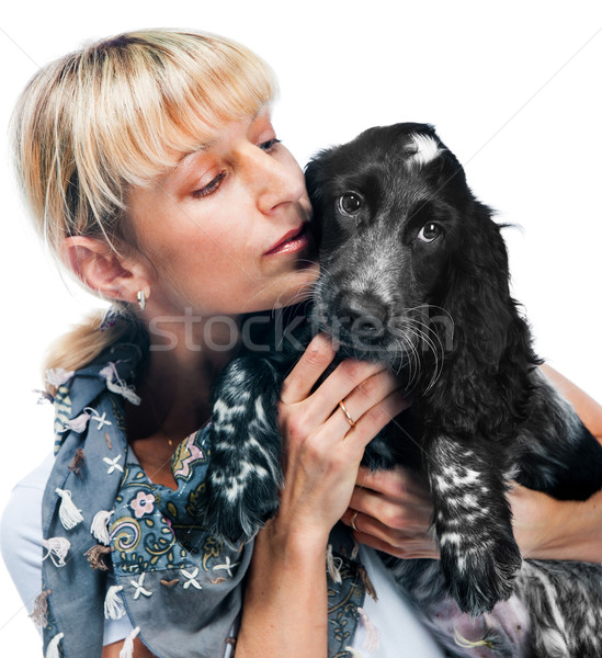 Jeune femme jeunes blanche studio personne souriant [[stock_photo]] © GekaSkr