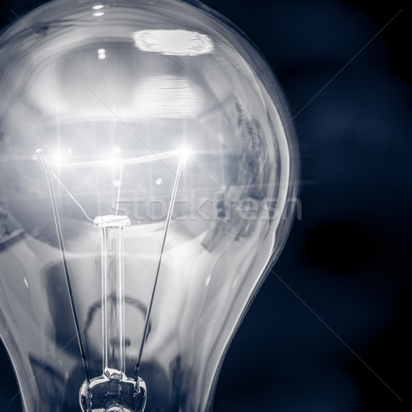Ampul teknoloji cam lamba siyah Stok fotoğraf © GekaSkr
