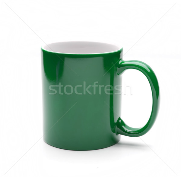 Bleu mug blanche eau café vert [[stock_photo]] © GekaSkr