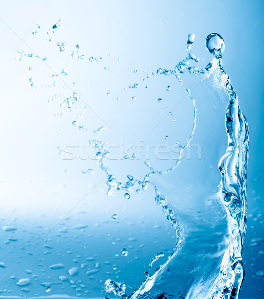Albastru stropire apă abstract Imagine de stoc © GekaSkr