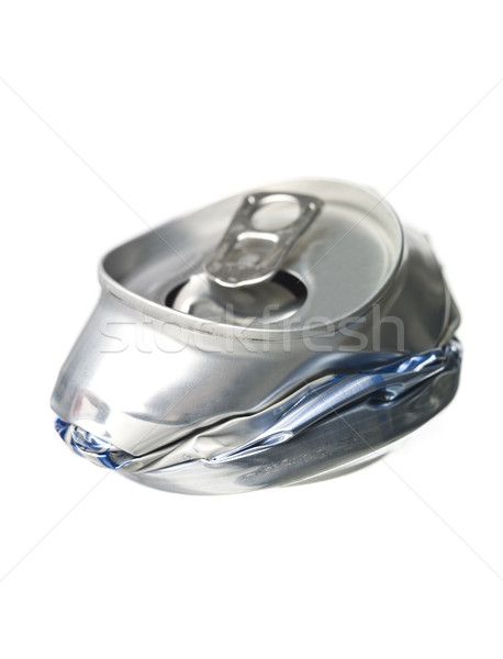 Aluminium puszka odizolowany biały metal podziale Zdjęcia stock © gemenacom