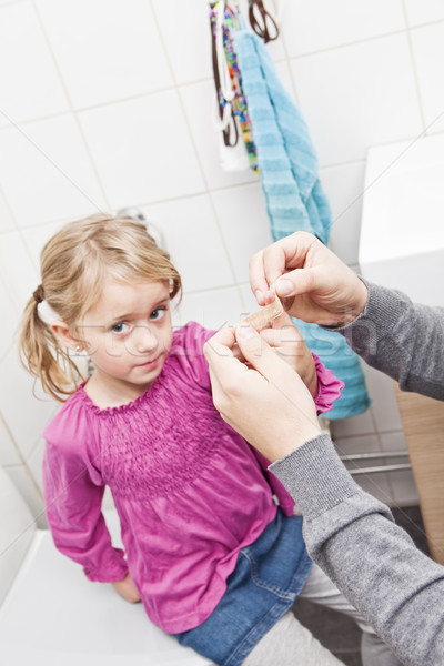 Father and Daughter Band-Aid Stock photo © gemenacom