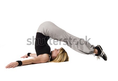 Girl stretching Stock photo © gemenacom