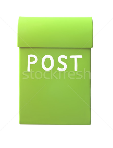 Verde mailbox isolato bianco ufficio finestra Foto d'archivio © gemenacom