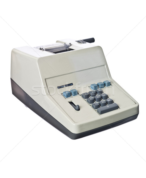 устаревший калькулятор изолированный белый бизнеса антикварная Сток-фото © gemenacom