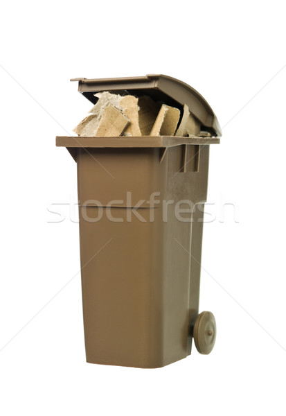 Recycling bin with cardboard paper Stock photo © gemenacom