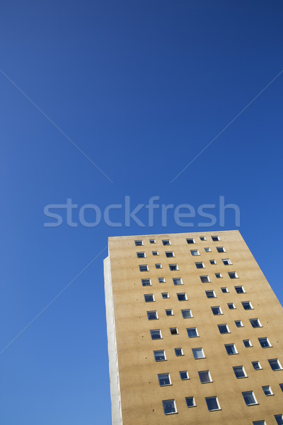 Residencial edifício blue sky casa janela imóveis Foto stock © gemenacom