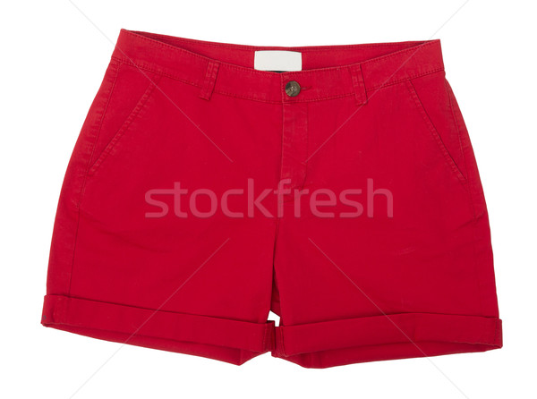 Rot Shorts isoliert weiß Kleidung Fotografie Stock foto © gemenacom