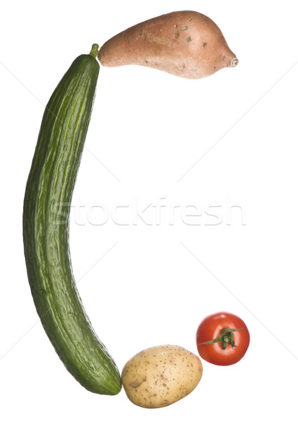 The letter 'C' made out of vegetables Stock photo © gemenacom