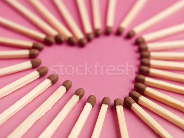 Matches formed as a heart Stock photo © gemenacom