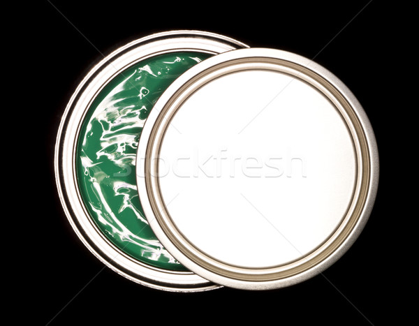 Green Paint can from above Stock photo © gemenacom
