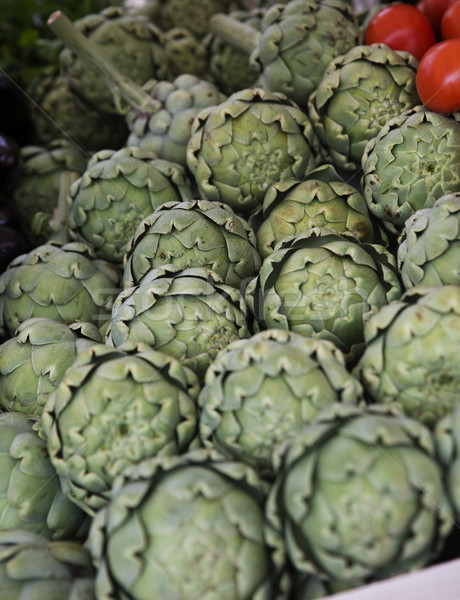 Close up of Artichokes at the Vegetable market in Paris Stock photo © gemenacom