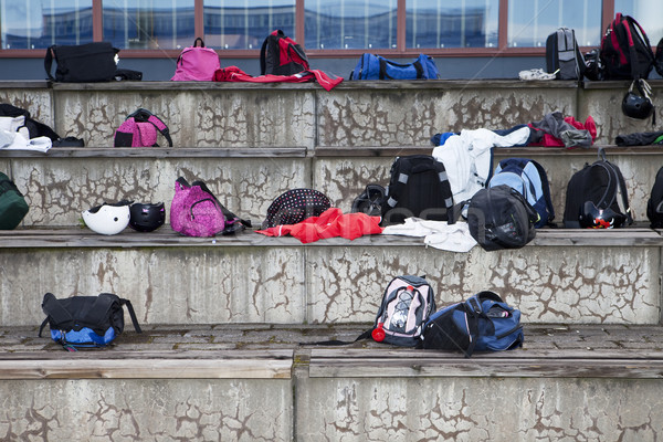 спорт мешки лестницы сумку чемодан Камера Сток-фото © gemenacom