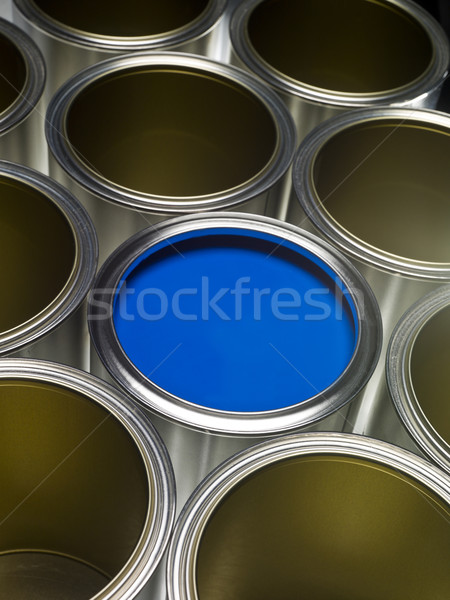 Blue Paint can Stock photo © gemenacom