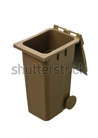 Stock photo: Brown Recycling Bin