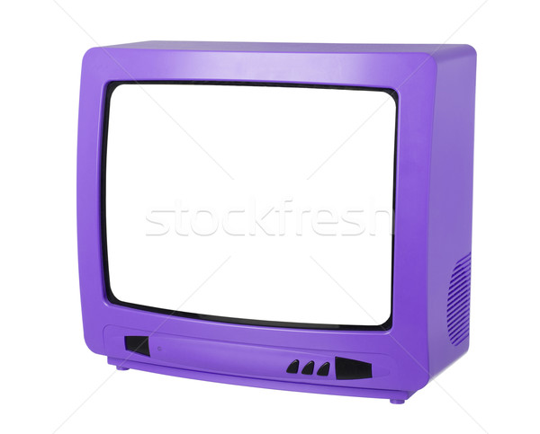 Roxo tv isolado branco televisão tecnologia Foto stock © gemenacom