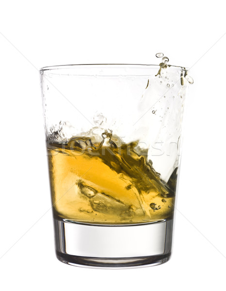 Whisky csobbanás üveg narancs ital fehér Stock fotó © gemenacom