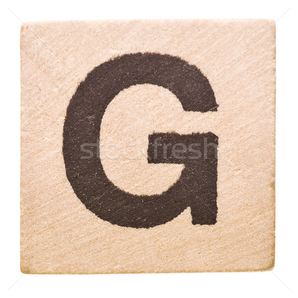G betű izolált fehér játék tanul szöveg Stock fotó © gemenacom