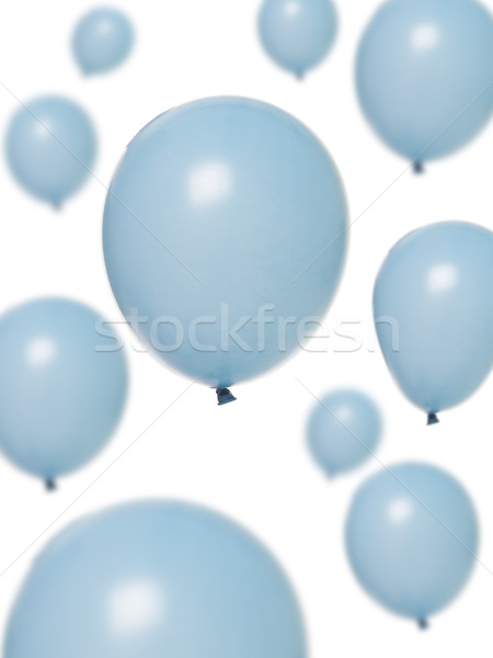 Lichtblauw ballonnen geïsoleerd witte ballon viering Stockfoto © gemenacom