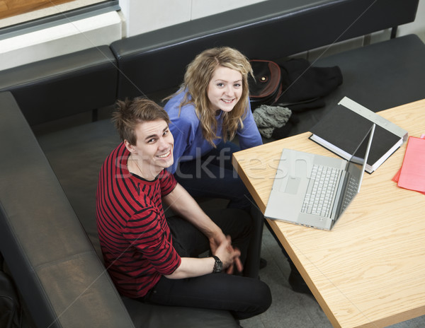 Couple in front of a computer Stock photo © gemenacom