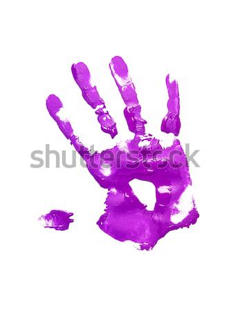 Purple protection glove isolated on white background Stock photo © gemenacom