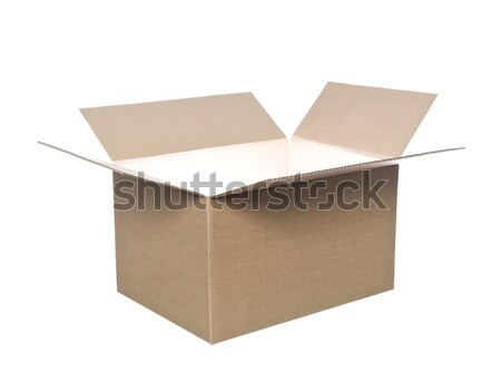öffnen Karton Feld Paket Container Karton Stock foto © gemenacom