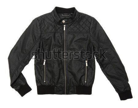 Black leather jacket Stock photo © gemenacom