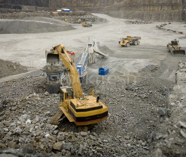 Mine travaux industrie camion or fer Photo stock © gemenacom