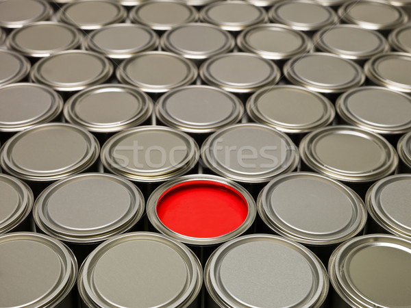 Full Frame of Paint Cans Stock photo © gemenacom