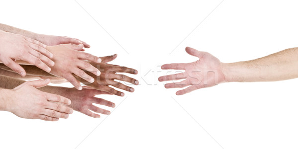 Hand reaching out for help Stock photo © gemenacom