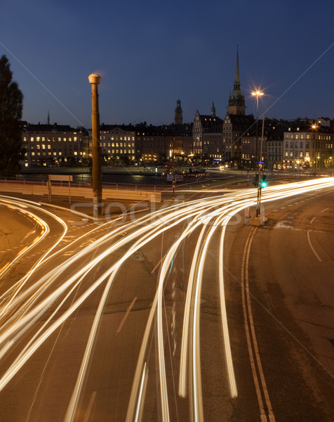 Stock fotó: Városkép · ki · Stockholm · Svédország · üzlet · fény