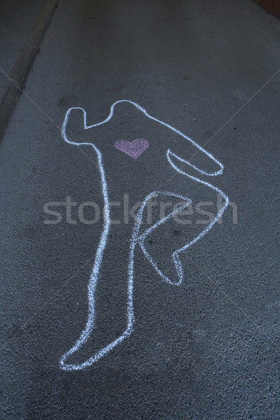 Bűnügyi helyszín részlet utca gyilkosság rejtély Stock fotó © gemenacom