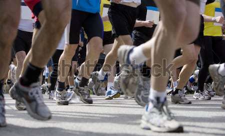 Emberek fut sportok játék sport test Stock fotó © gemenacom