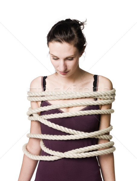 Tied up woman Stock photo © gemenacom