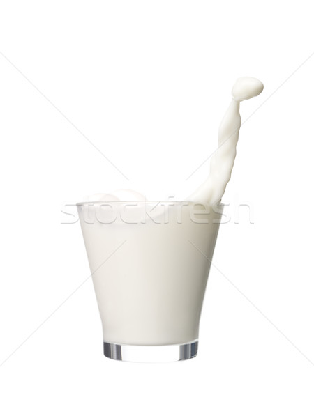 Mleka spadek studio płynnych świeże Zdjęcia stock © gemenacom