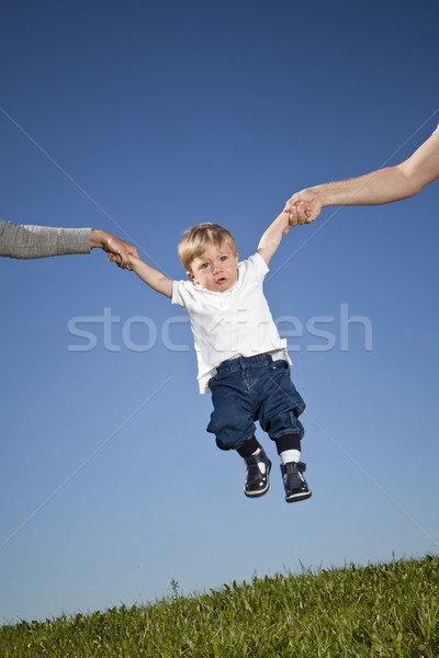 Child in the air Stock photo © gemenacom