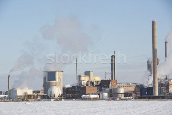 Chemical Industry Building in winter Stock photo © gemenacom