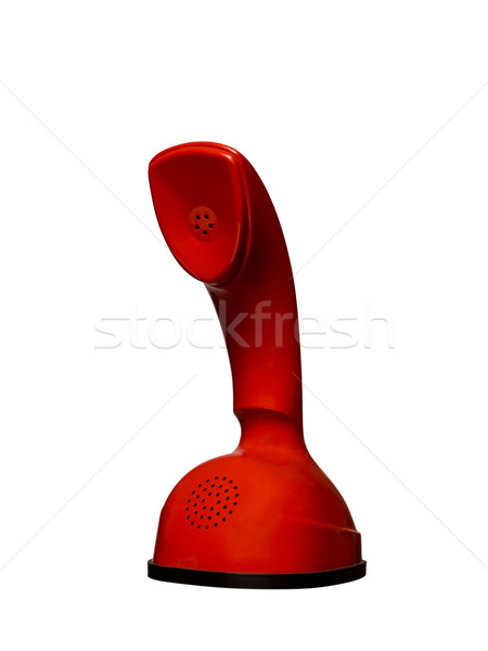 Rot Jahrgang cobra Telefon isoliert weiß Stock foto © gemenacom