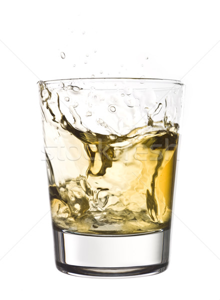 Whisky csobbanás üveg narancs ital fehér Stock fotó © gemenacom