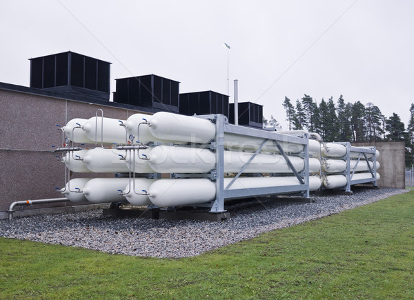 Stock photo: Natural gas containers