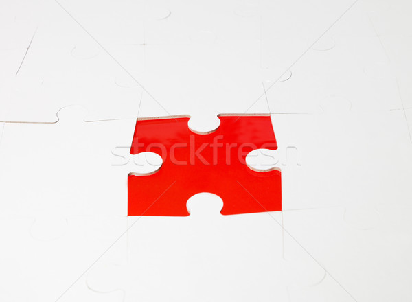White puzzel that missing a piece Stock photo © gemenacom