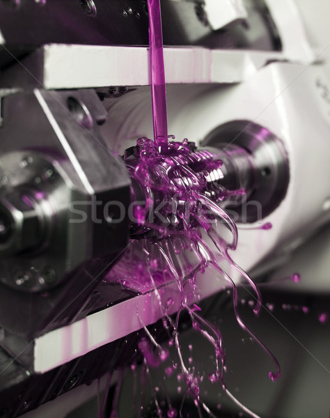 Lebeg folyadék közelkép rózsaszín gép fém Stock fotó © gemenacom