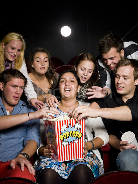 People eating popcorn Stock photo © gemenacom
