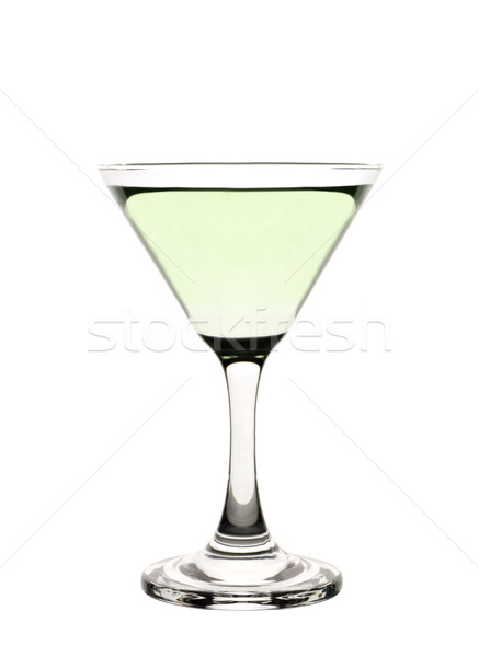 Cocktail glas groene vloeibare drinken Stockfoto © gemenacom