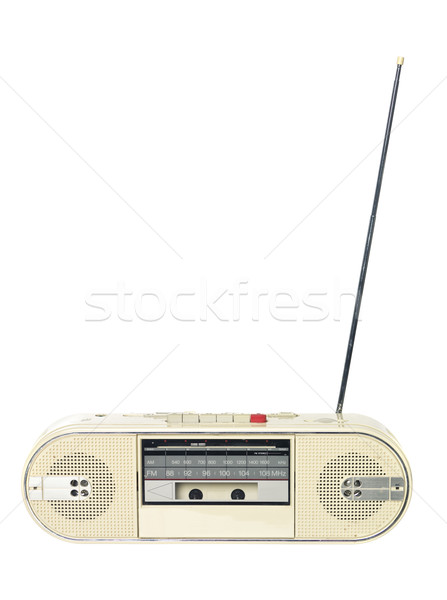 1980 radio izolat alb vorbitor suna Imagine de stoc © gemenacom