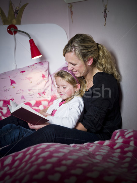 Mother and Daughter storytelling Stock photo © gemenacom